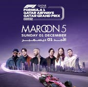 Maroon 5 at F1 Qatar Airways Qatar Grand Prix 2024